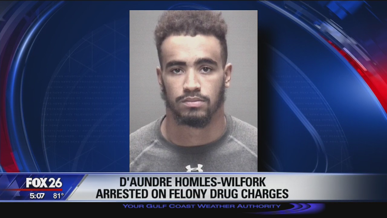 Cougars football player arrested on possession charge