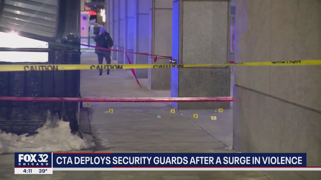 CTA deploys security guards after surge in violence