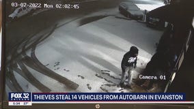 Thieves steal 14 vehicles from The Autobarn in Evanston