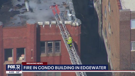 Fire erupts in Edgewater condo building, no injuries reported