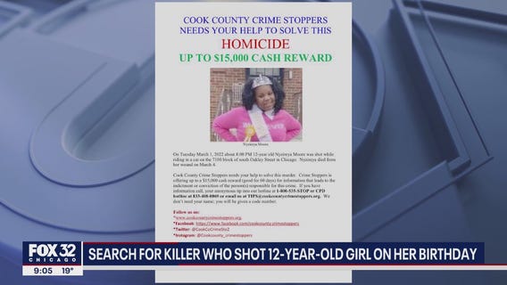 Search for killer who shot 12-year-old Chicago girl on her birthday