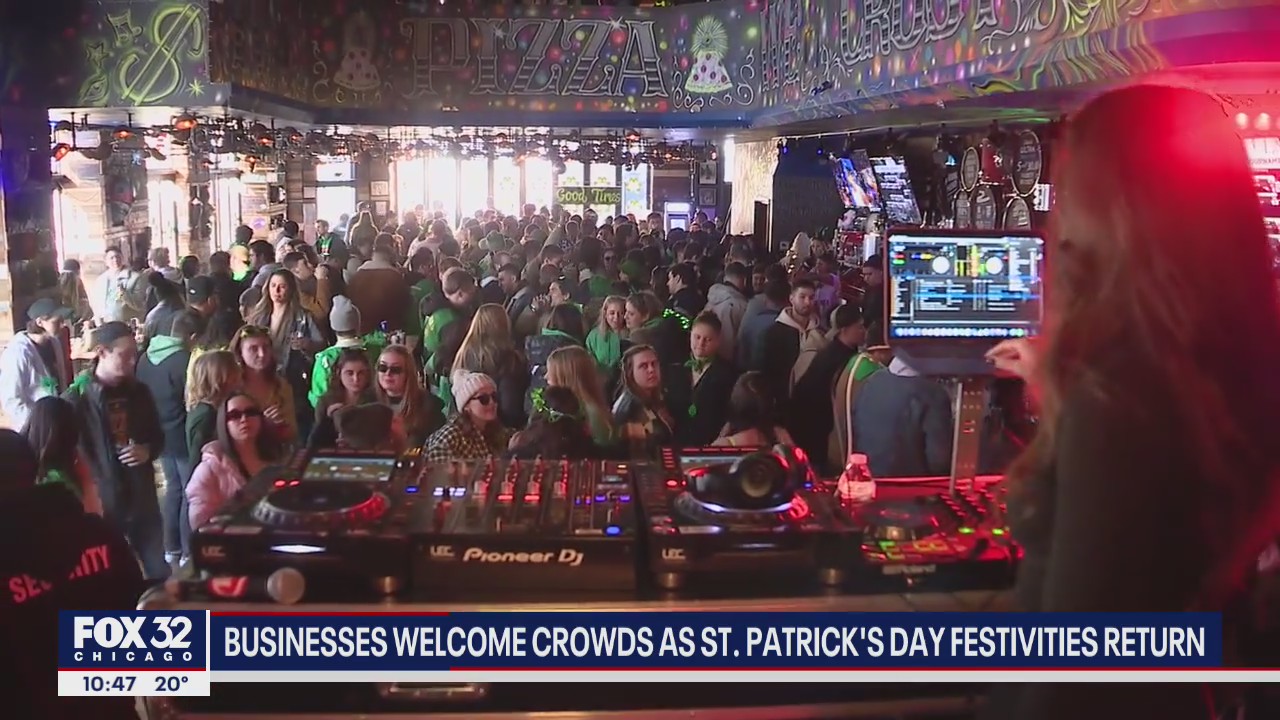 Bars and restaurants in Chicago packed as people celebrate St. Patrick?s Day early