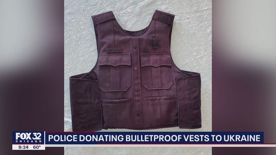 Local police donating bulletproof vests to Ukraine