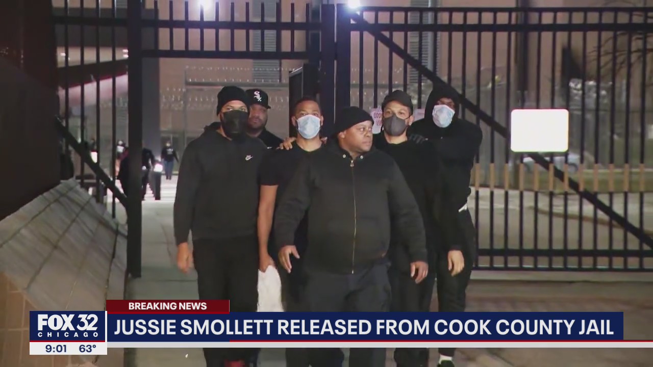 Jussie Smollett walks out of Cook County Jail, attorneys say he hasn't eaten in 6 days
