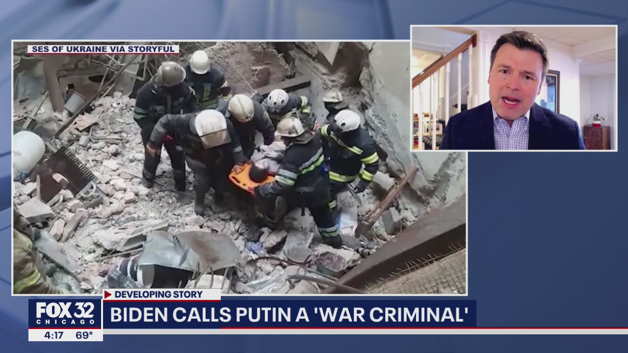 President Biden calls Putin a 'war criminal'