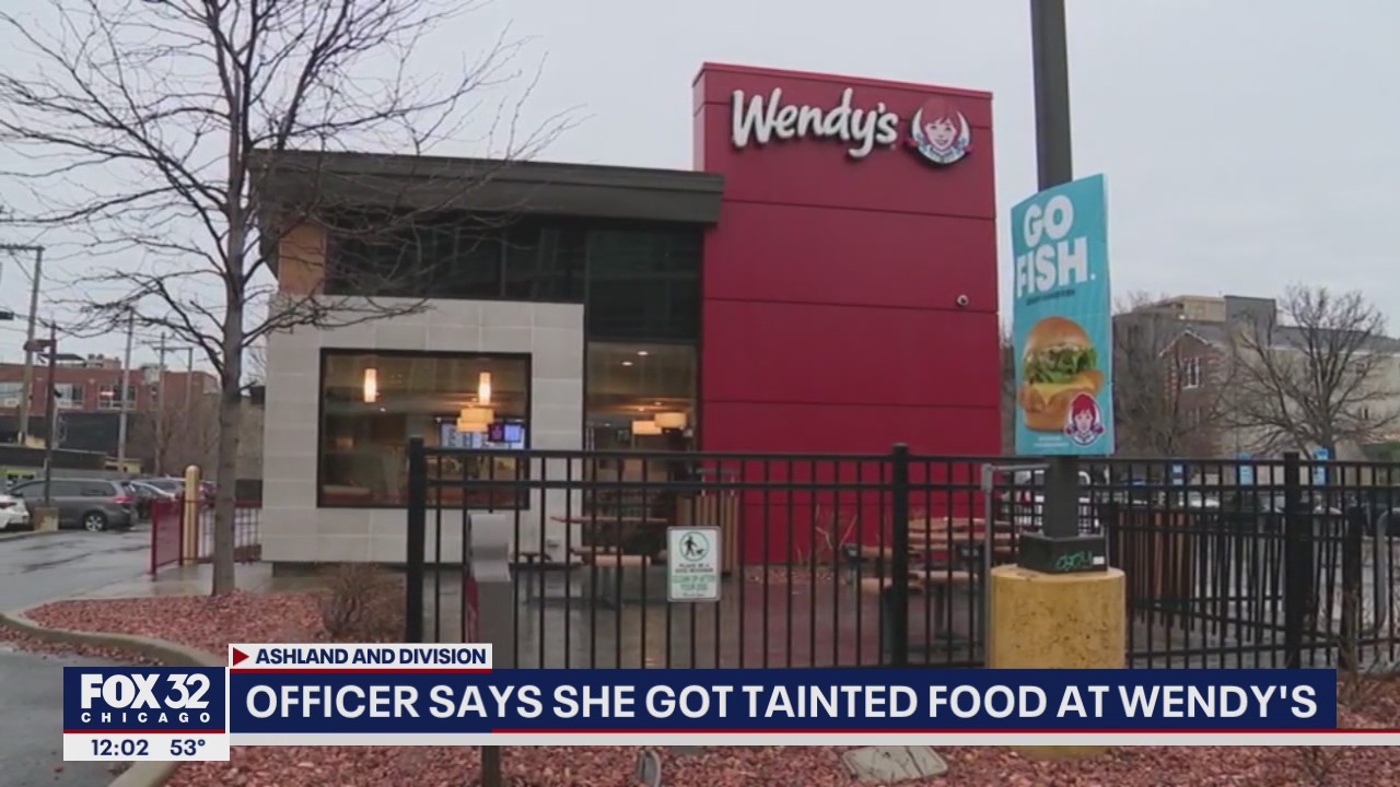 Chicago police officer says she got tainted food at Wendy's