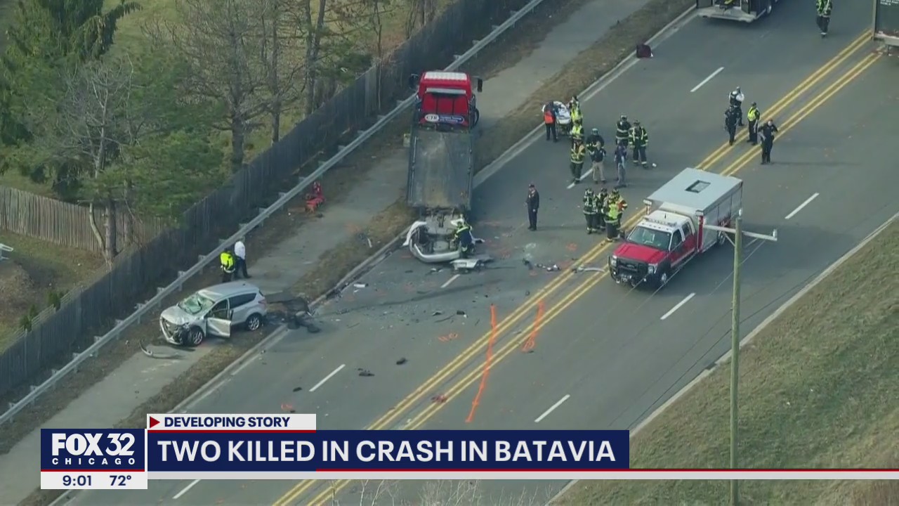 2 dead, 2 injured in Batavia multi-vehicle crash