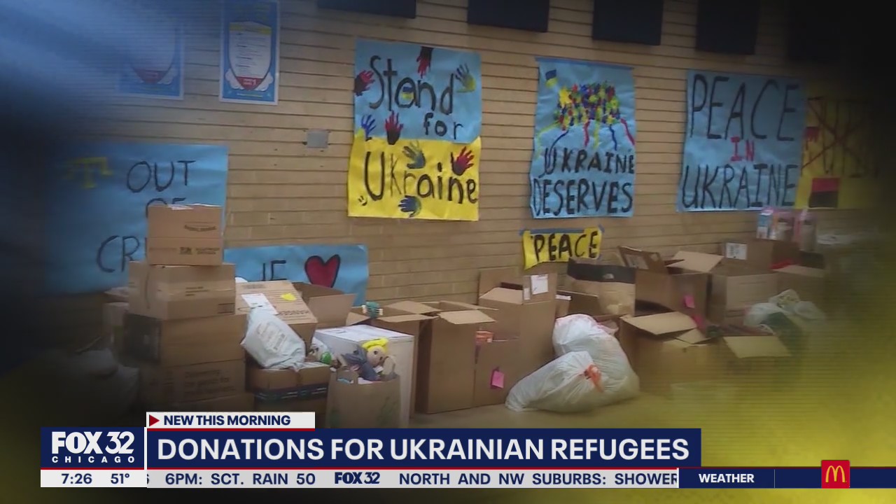 Chicago school provides warm welcome for Ukrainian refugees, collects donations