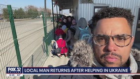 Michigan man lands in Chicago after traveling to help Ukrainian refugees