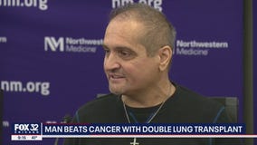 Man beats cancer with double lung transplant in Chicago