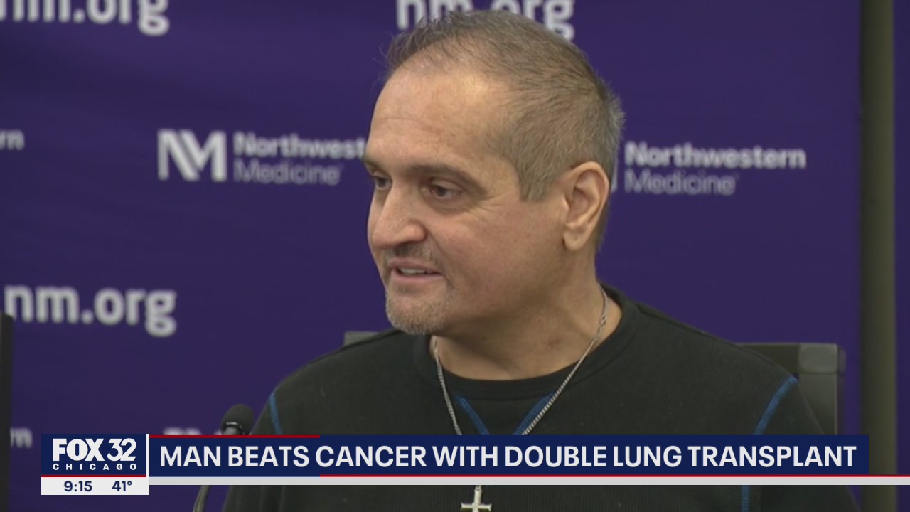 Man beats cancer with double lung transplant in Chicago
