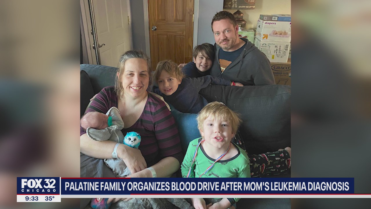 Palatine family organizes blood drive after mom's Leukemia diagnosis