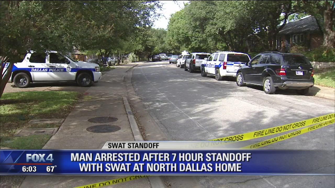 Man arrested after 7 hour standoff in North Dallas | FOX 4 Dallas-Fort ...