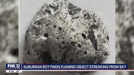 Suburban boy sees flaming object fly past home