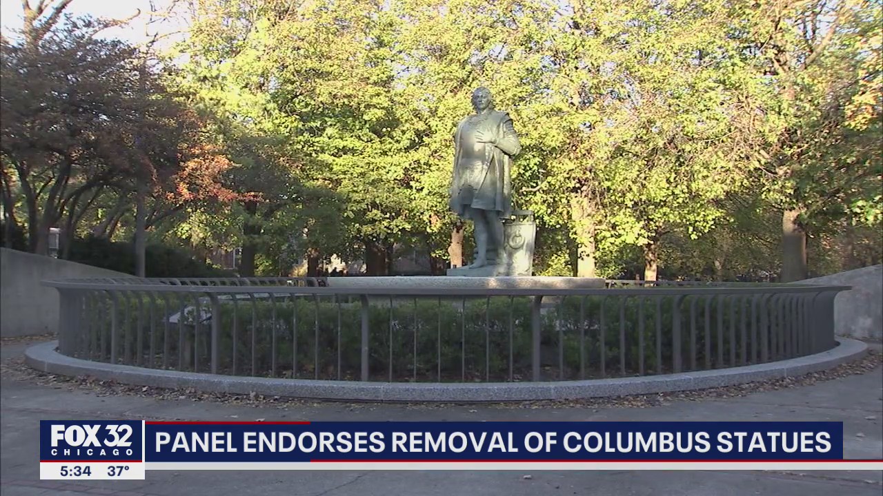 Chicago panel endorses removal of Columbus statues