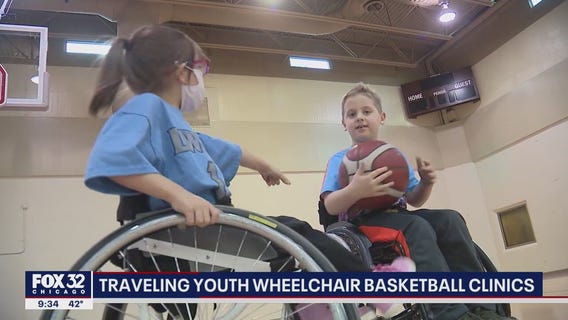 Traveling suburban wheelchair basketball clinics giving kids the shot of a lifetime