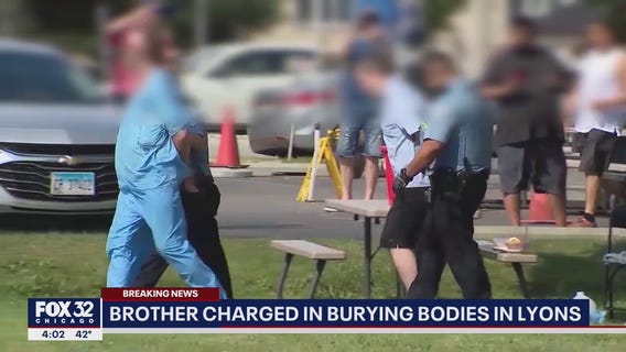 1 of 2 brothers charged after bodies found buried in Lyons