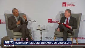 Former President Obama speaks at U of C