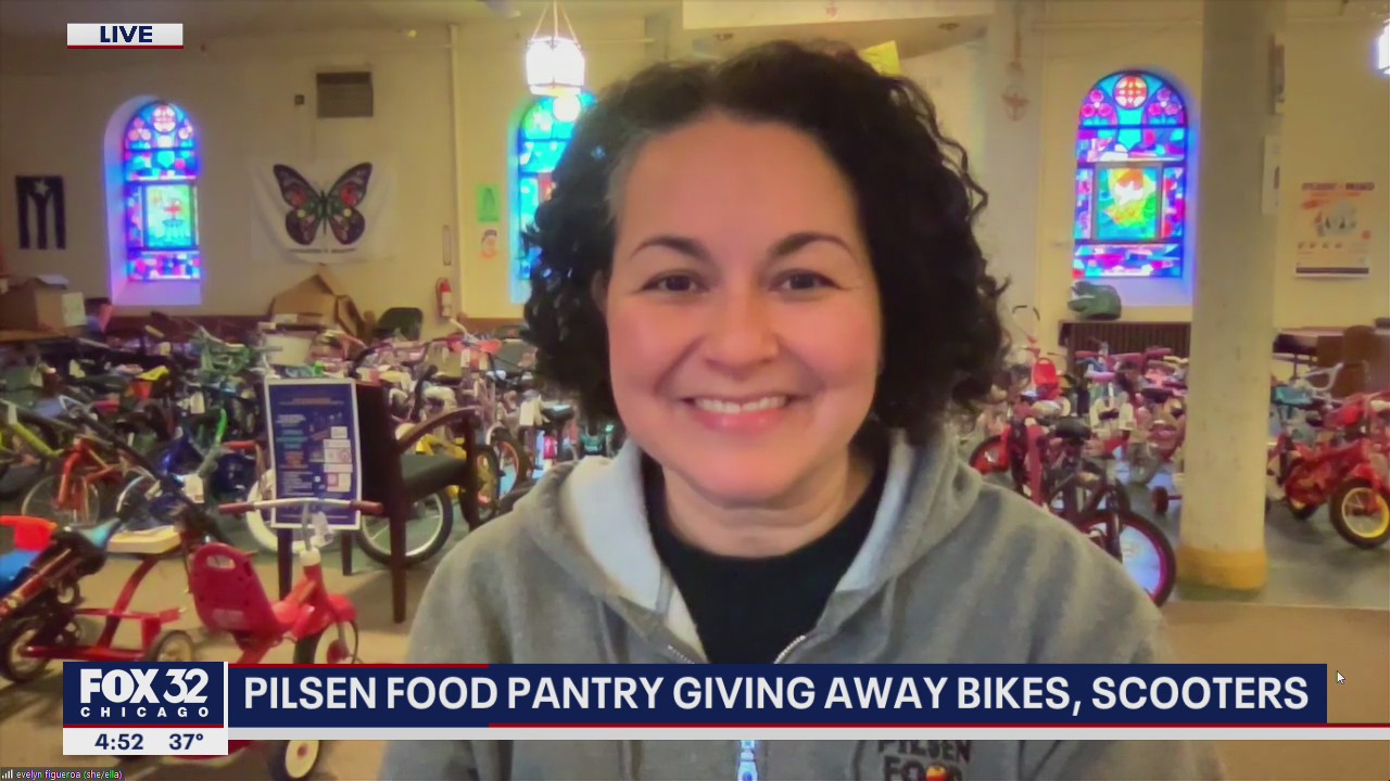 Pilsen food pantry giving away bikes, scooters