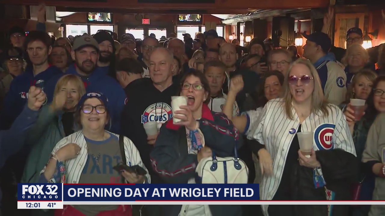 Cubs fans relish in the return of baseball at Wrigley Field
