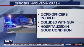Chicago police officers hospitalized after Southwest Side crash