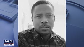 Family members mourn the loss of Jermaine Waterman after he was found shot dead in an apartment fire