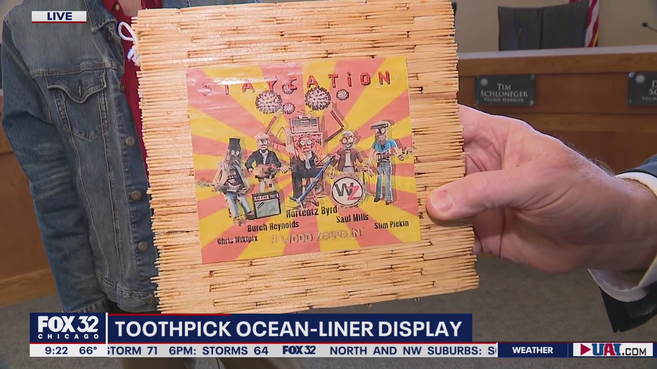 Chicago artist uses toothpicks to create meticulously crafted works of art