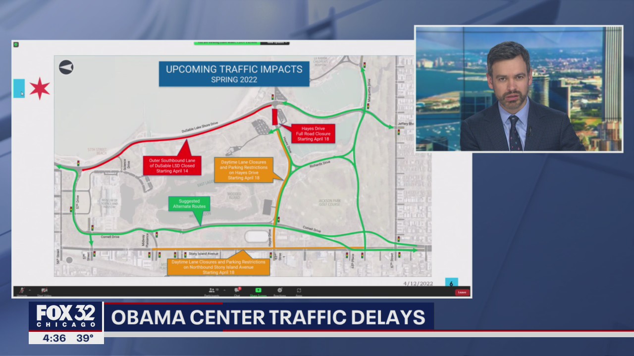 Road closures expected as construction begins for Obama Presidential Center