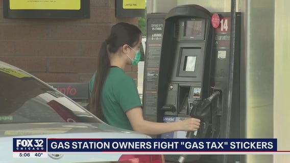 Illinois gas station owners fighting 'gas tax' stickers