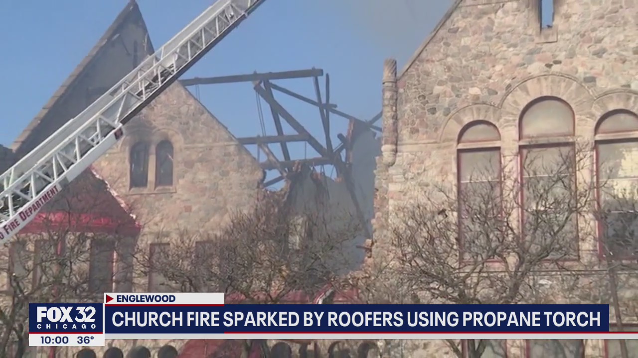 Fire at Antioch Missionary Baptist Church in Chicago?s Englewood neighborhood was caused by roof work