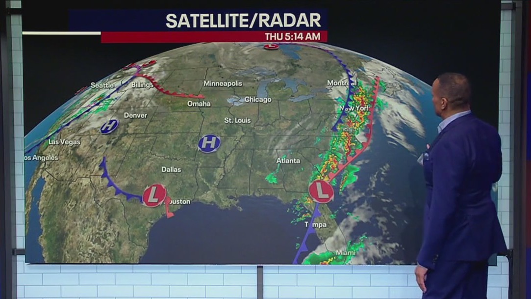 When will the rain stop in NYC?