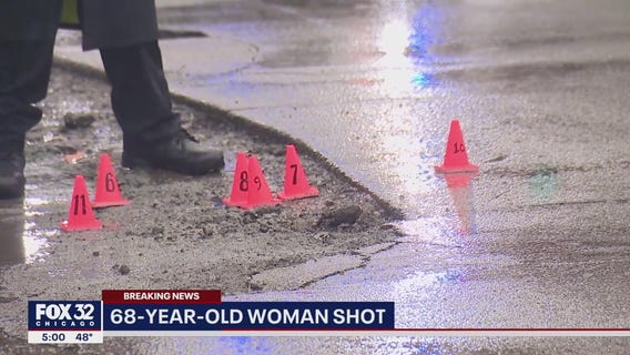 68-year-old Chicago woman shot when caught in crossfire