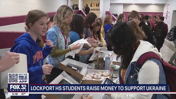Lockport High School students raise money to support Ukraine