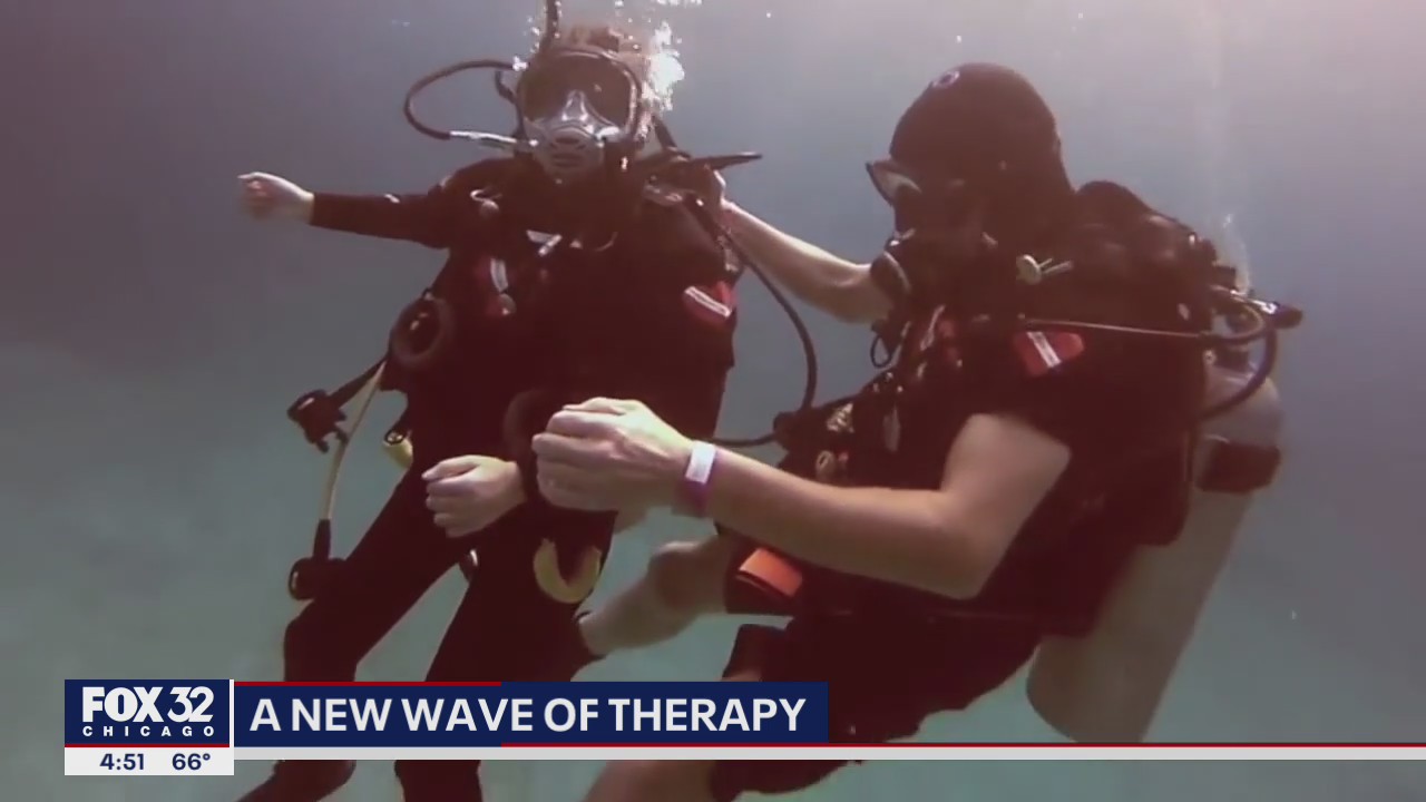 A new wave of therapy: Scuba diving