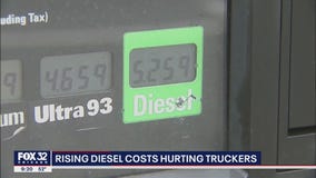 Rising diesel costs hurting Illinois truckers