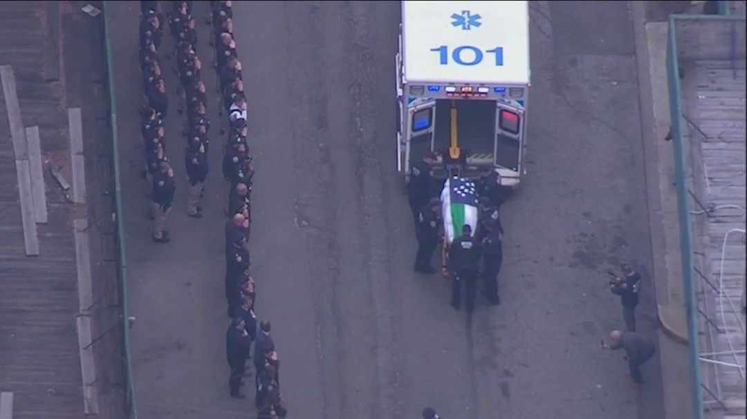 Mourning the death of NYPD officer Jonathan Diller