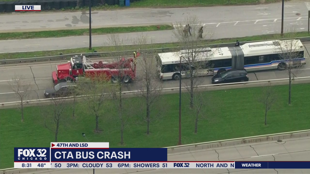CTA bus crash on Lake Shore Drive injures 5 during rush hour