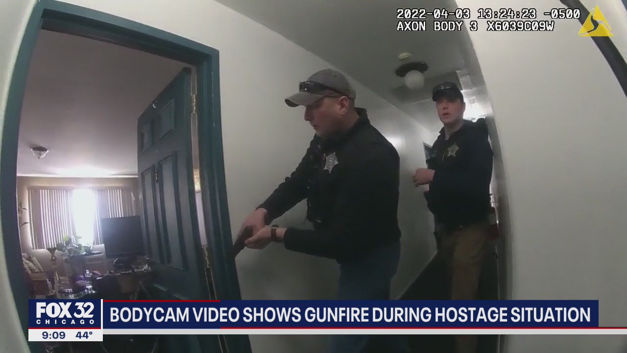 Bodycam video shows shots fired during Chicago hostage situation, gunman killed