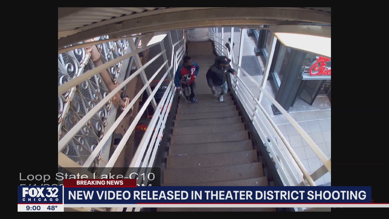 New video released by Chicago police shows suspects in Theater District shooting