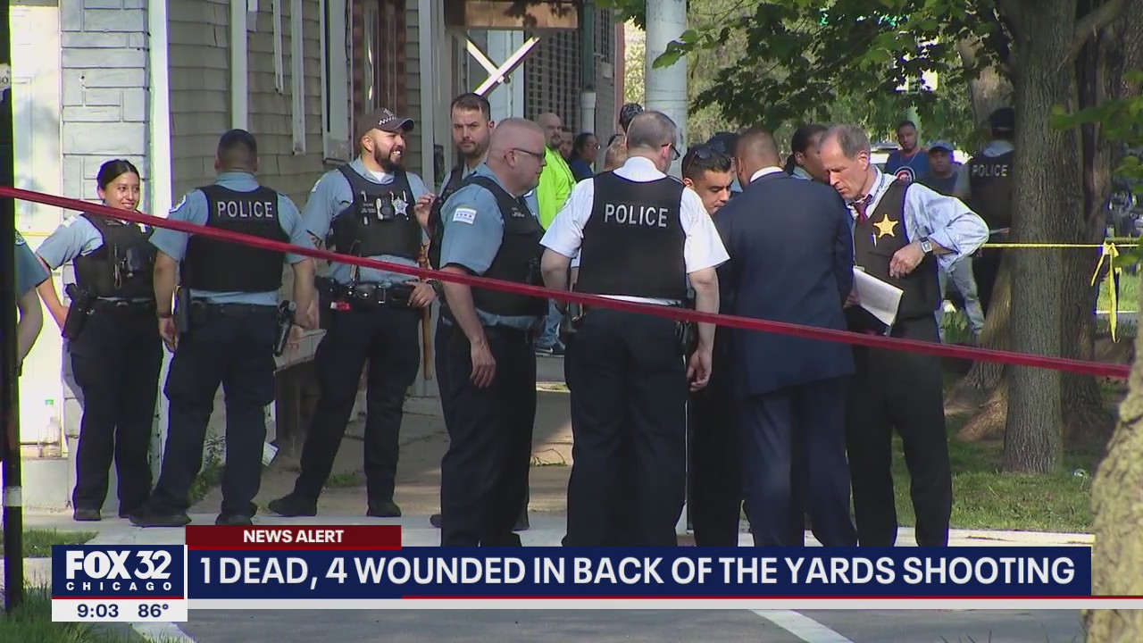 1 dead, 4 wounded in drive-by involving stolen car in Back of the Yards