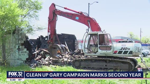 'All in Gary' cleanup campaign kicks off with mayor using an excavator