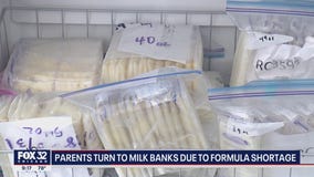 Parents turn to milk banks amid baby formula shortage