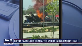Metra passenger dead after wreck in Clarendon Hills