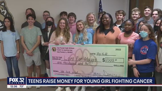 Oak Forest students raise money for 6-year-old girl battling brain cancer