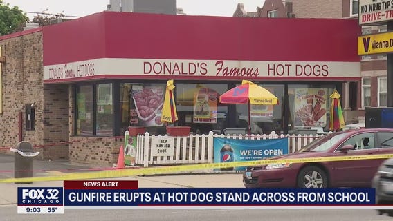 Gunfire erupts at hot dog stand across from Little Village school
