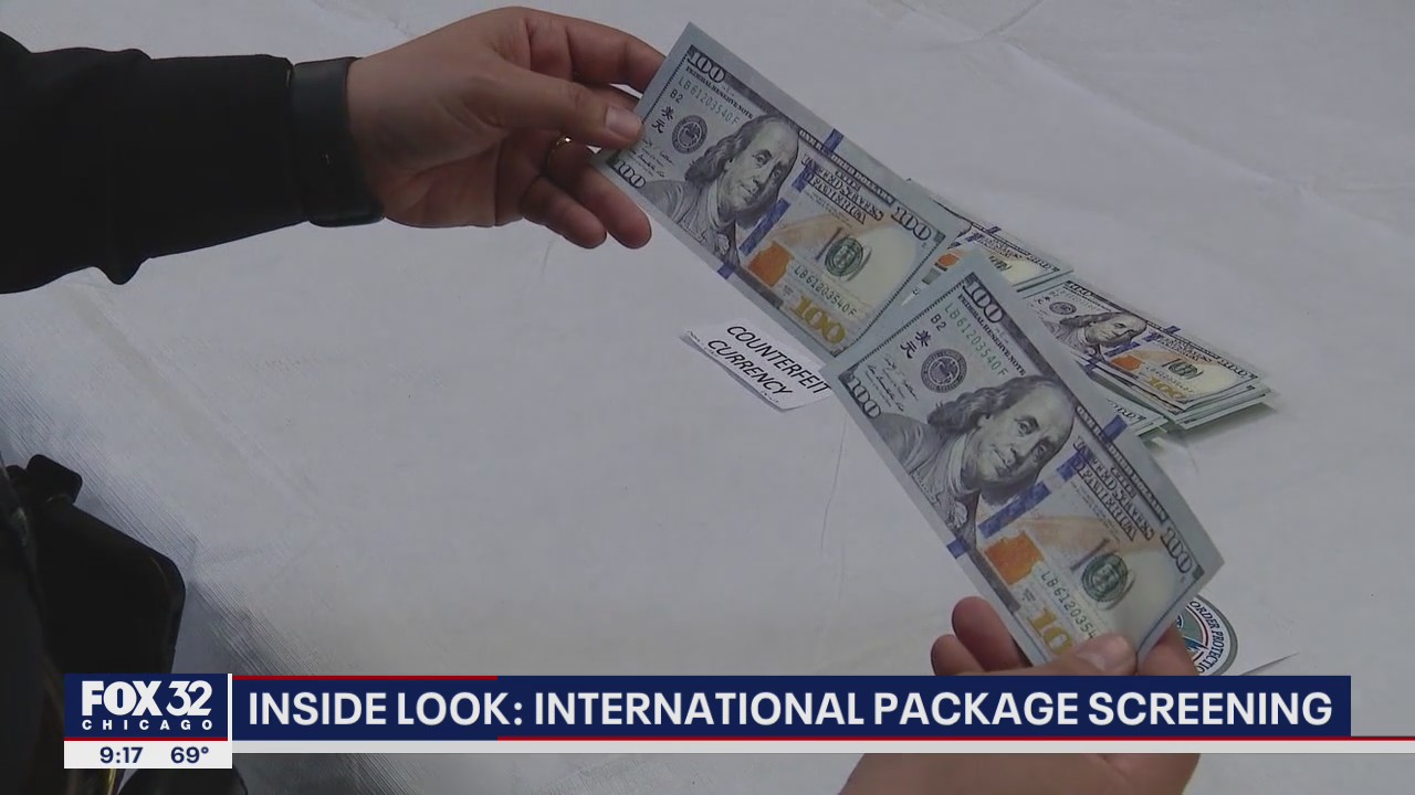 Inside look: International package screening at mail facility near O'Hare