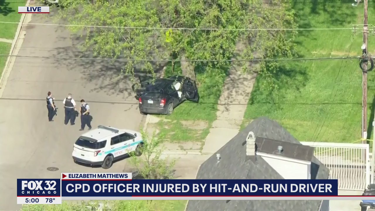 Chicago police officer injured by hit-and-run driver