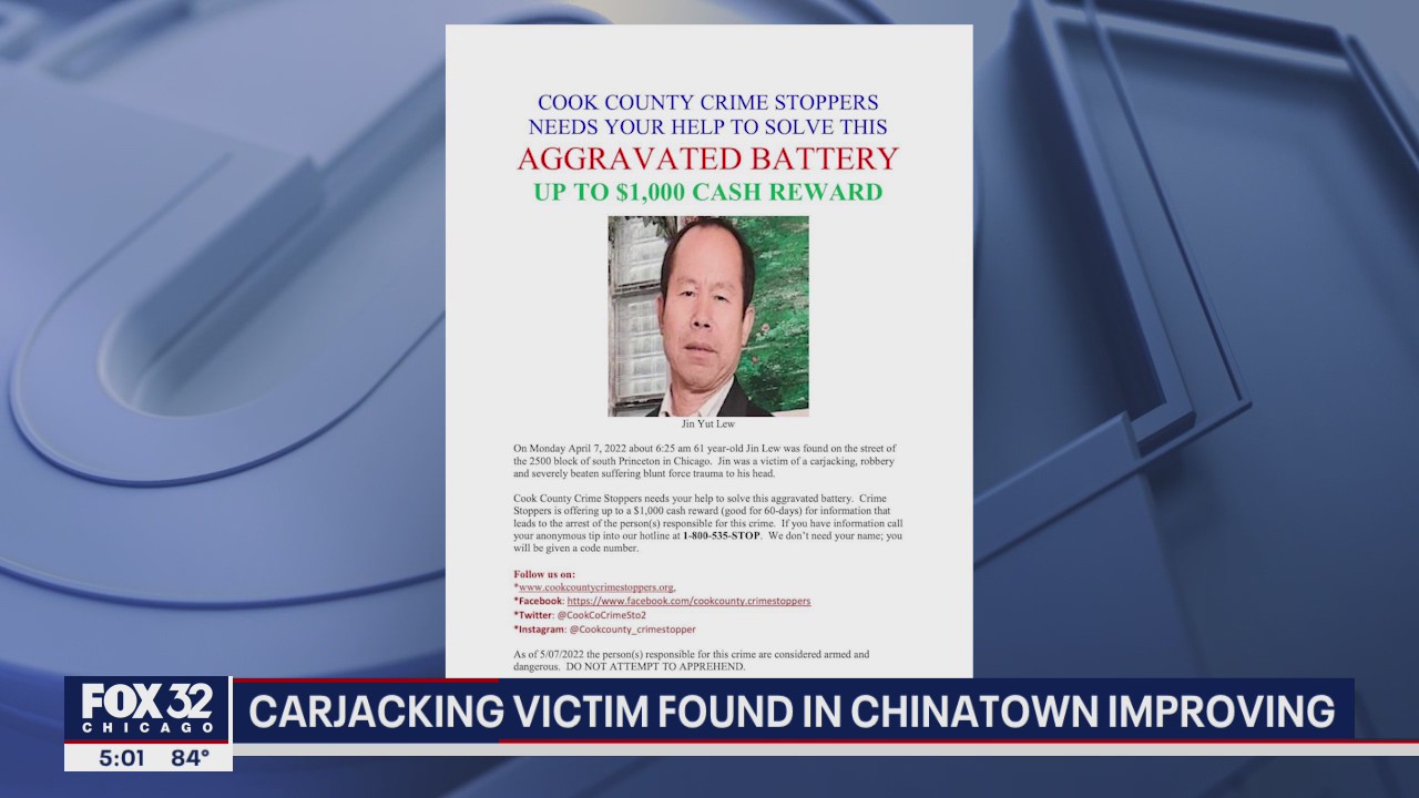 Chicago man beaten during Chinatown carjacking improving