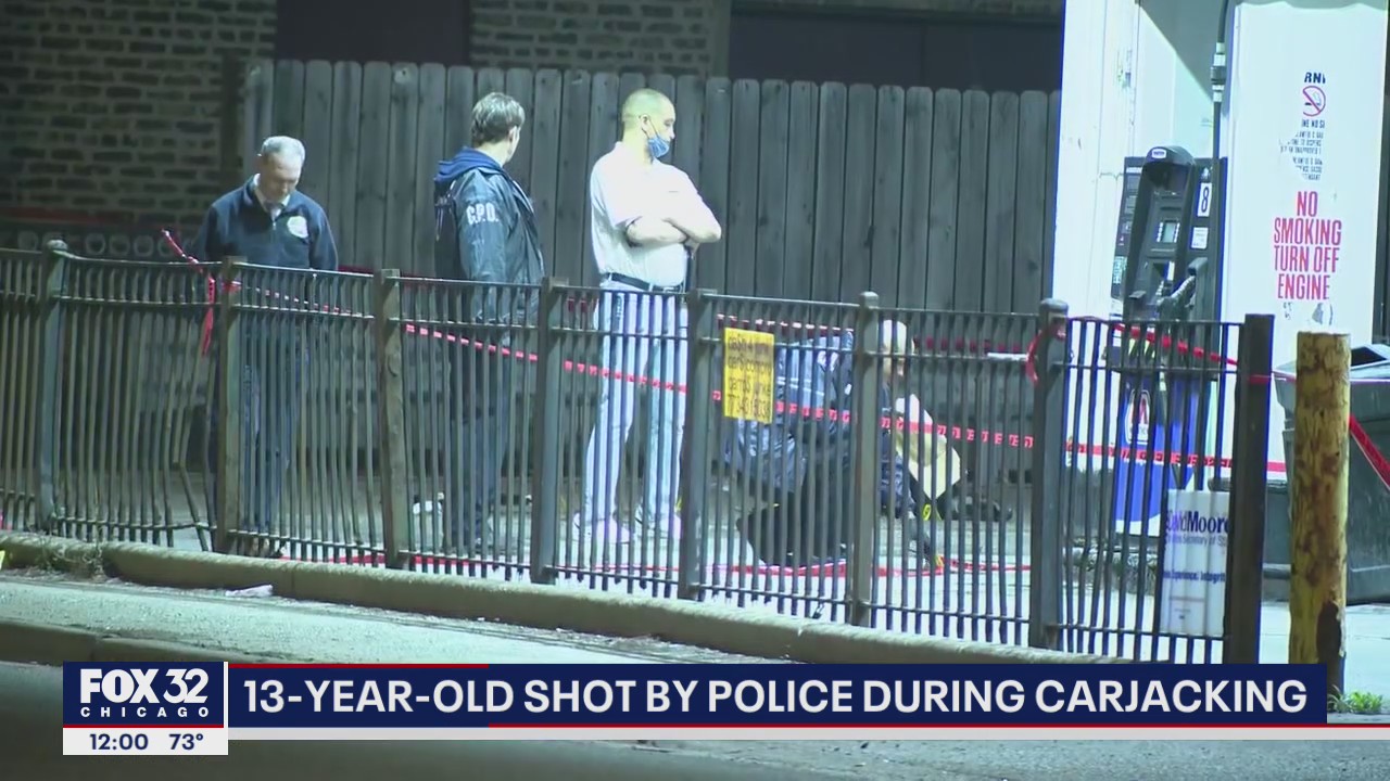 Unarmed 13-year-old boy shot and seriously wounded by Chicago police after officers stop car wanted for carjacking
