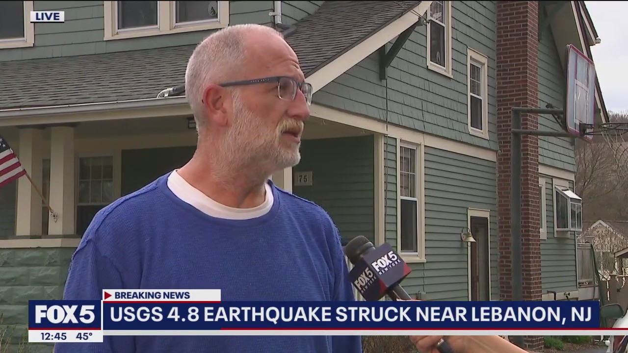 Lebanon, NJ residents react to 4.8 earthquake